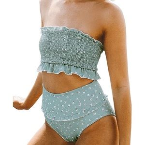 Floral Smocked Bikini